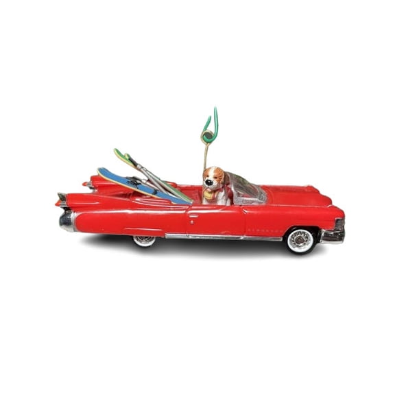 Vintage A Skiing Holiday (Vehicle) by Carlton Cards