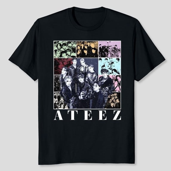 Vintage ATEEZ Kpop Shirt Men's And Women's Graphic Tee 100% Cotton by TBun, Full Sizes S-5XL