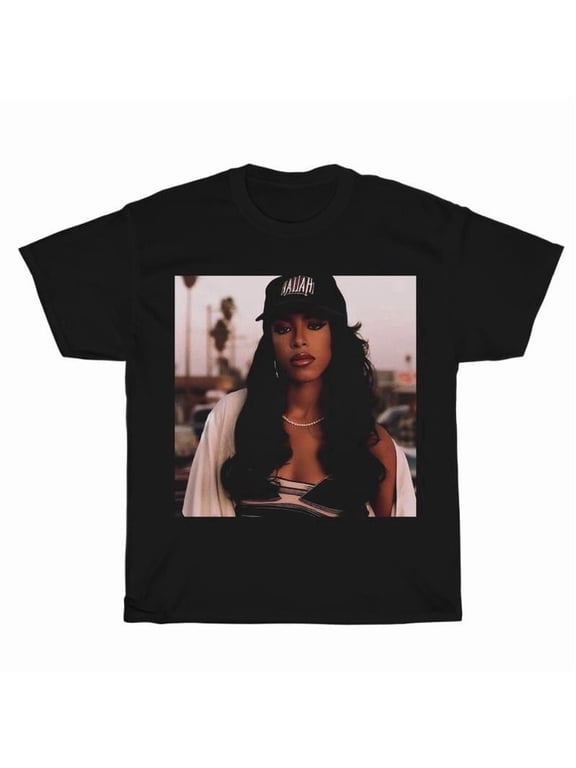 Vintage Aaliyah Graphic Unisex Shirt, Bootleg Rap Design Shirt, 90'S Clothing, Rap Gift for Him Her Crewneck Streetwear Menswear Top
