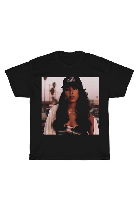 Vintage Aaliyah Graphic Unisex Shirt, Bootleg Rap Design Shirt, 90'S Clothing, Rap Gift for Him Her Crewneck Streetwear Menswear Top