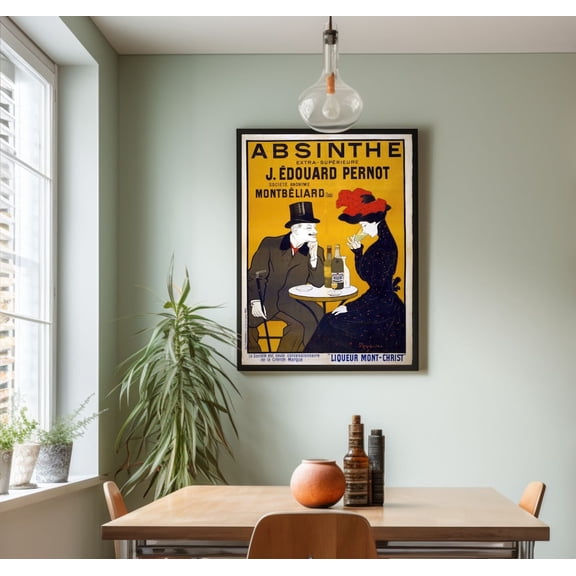Vintage Absinthe Antique Poster Unframed Paper Print