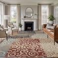 thumbnail image 1 of Vintage Abstract Area Rugs 5'x7', Washable Small Throw Rugs for Laundry Room Playroom, Retro Classic Pattern Texture Brown Indoor Outdoor Rug Non-Slip Low Pile Carpet Runner Reversible Floor Mats, 1 of 8