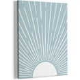 thumbnail image 1 of Vintage Abstract Boho Sun Framed Canvas Painting Wall Art Decor, Bohemia Boho Sunrise Sunshine Wall Art Artwork Home Decoration For Living Room Yoga Bedroom Bathroom 11x14 Inch (blue), 1 of 6
