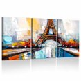 thumbnail image 1 of Vintage Abstract Canvas Wall Art Print Eiffel Tower Paintings Modern Aesthetic Home Decor for Bedroom Living Room, 1 of 4