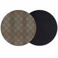 thumbnail image 1 of Vintage Abstract Coasters Set of 2, Absorbent Coasters for Drinks, Traditional Geometric Pattern Dark Brown Coaster for Desk Coffee Table Protection, Home Decor House Warming Gifts 4", 1 of 8