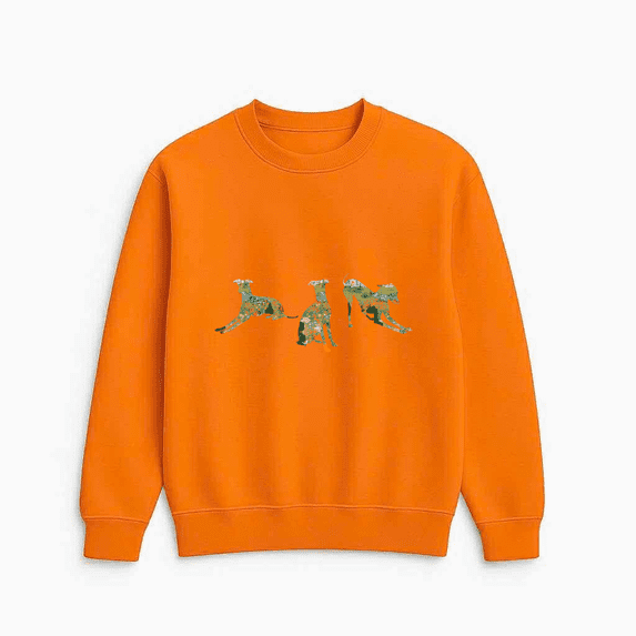 Vintage Abstract Floral Meadow Inspired Artistic Graphic Sweatshirt, for men & women, up to size 5XL
