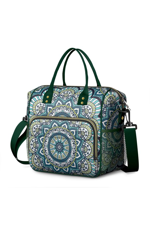 Vintage Abstract Mandala Insulated Lunch Box - Perfect for Office, School & Travel