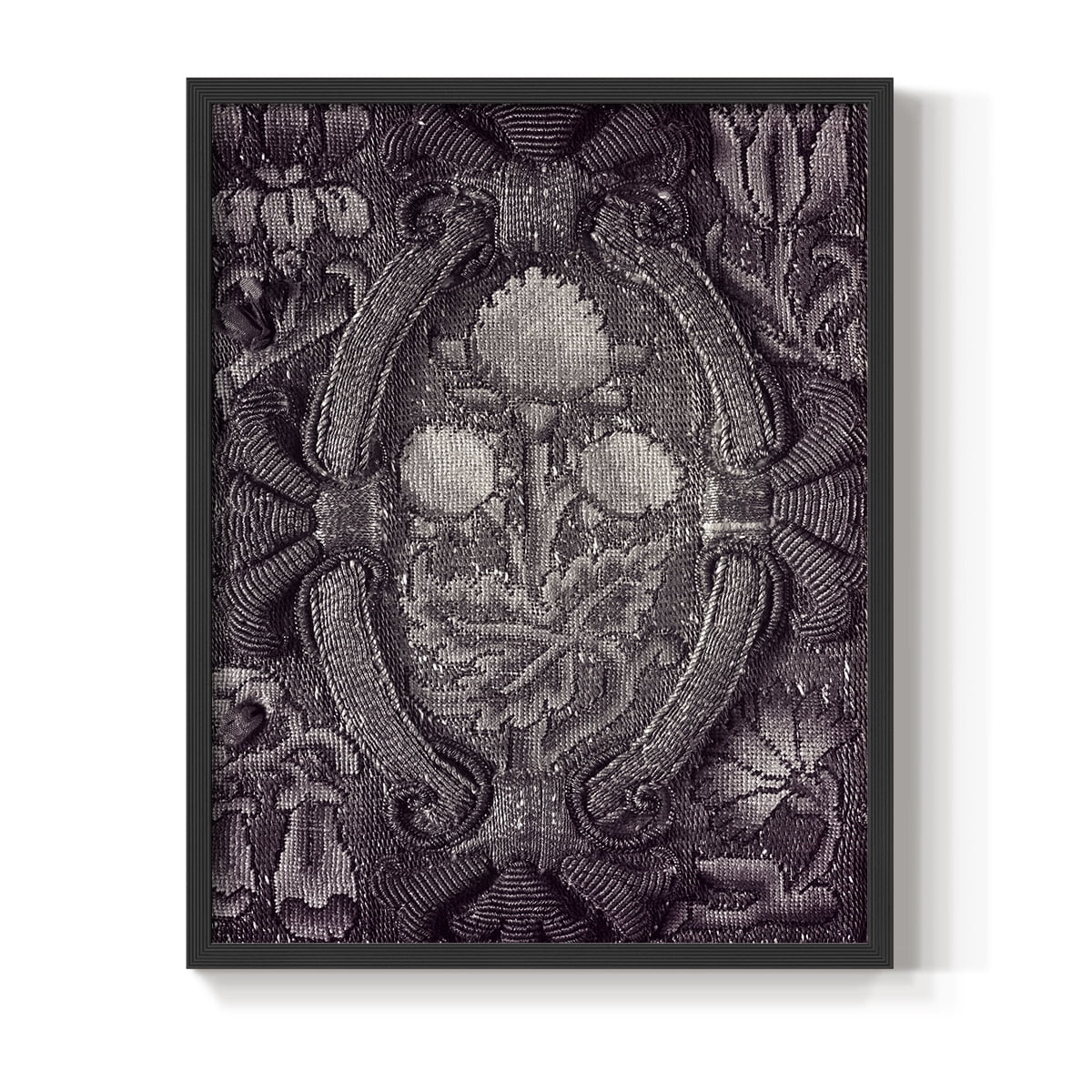 Vintage Abstract Print CLII - 14in. x 11in. Vintage Framed Print in Black Wood Frame