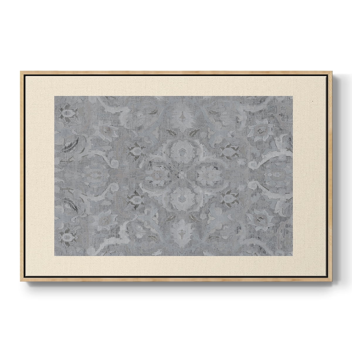 Vintage Abstract Print-I Framed in Natural Wood Wood Gallery Wrapped Canvas 17 in. x 25 in.