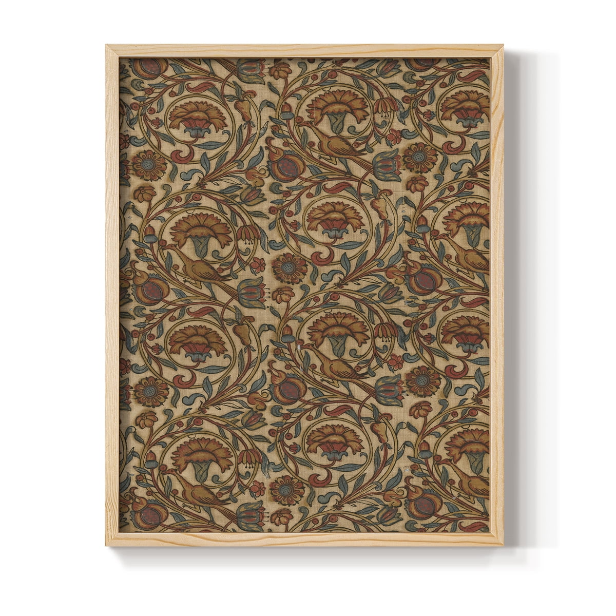 Vintage Abstract Print LIII - 14in. x 11in. Vintage Framed Print in Natural Wood Frame