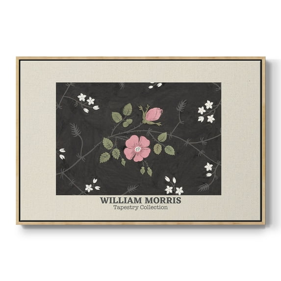Vintage Abstract Print-LIII Framed in Natural Wood Wood Gallery Wrapped Canvas 25 in. x 37 in.