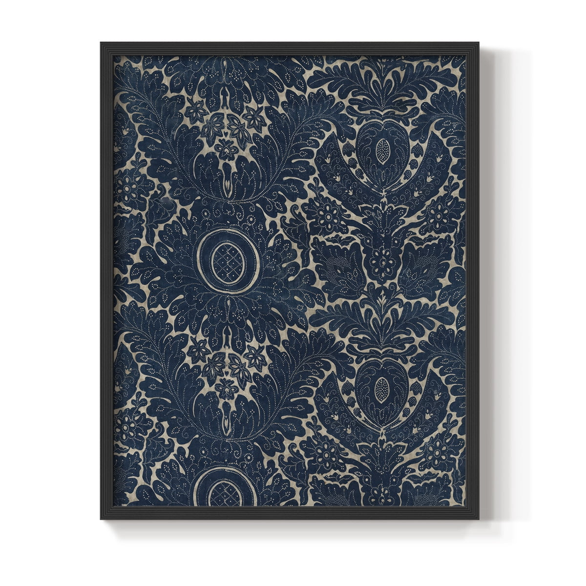 Vintage Abstract Print LVII - 10in. x 8in. Vintage Framed Print in Black Wood Frame