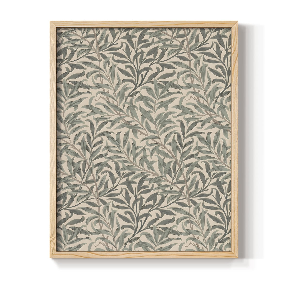 Vintage Abstract Print LXIII - 10in. x 8in. Vintage Framed Print in Natural Wood Frame