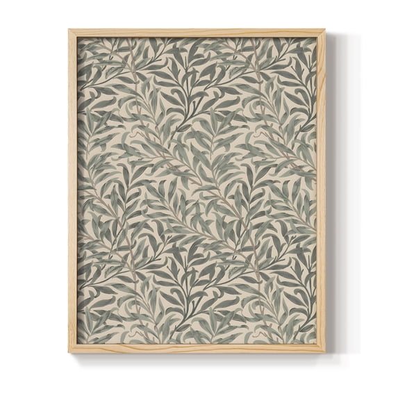 Vintage Abstract Print LXIII - 10in. x 8in. Vintage Framed Print in Natural Wood Frame