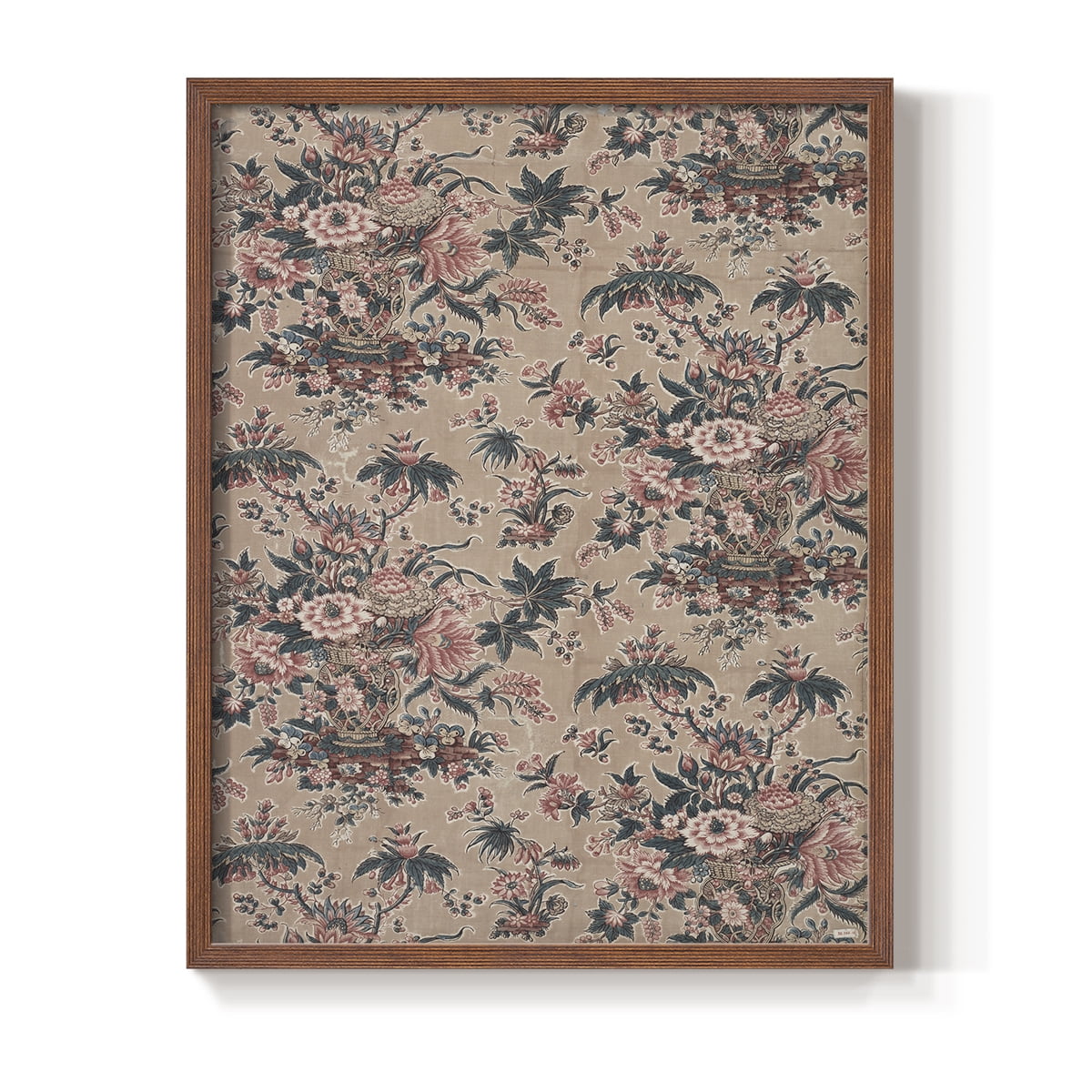 Vintage Abstract Print LXVII - 14in. x 11in. Vintage Framed Print in Walnut Wood Frame