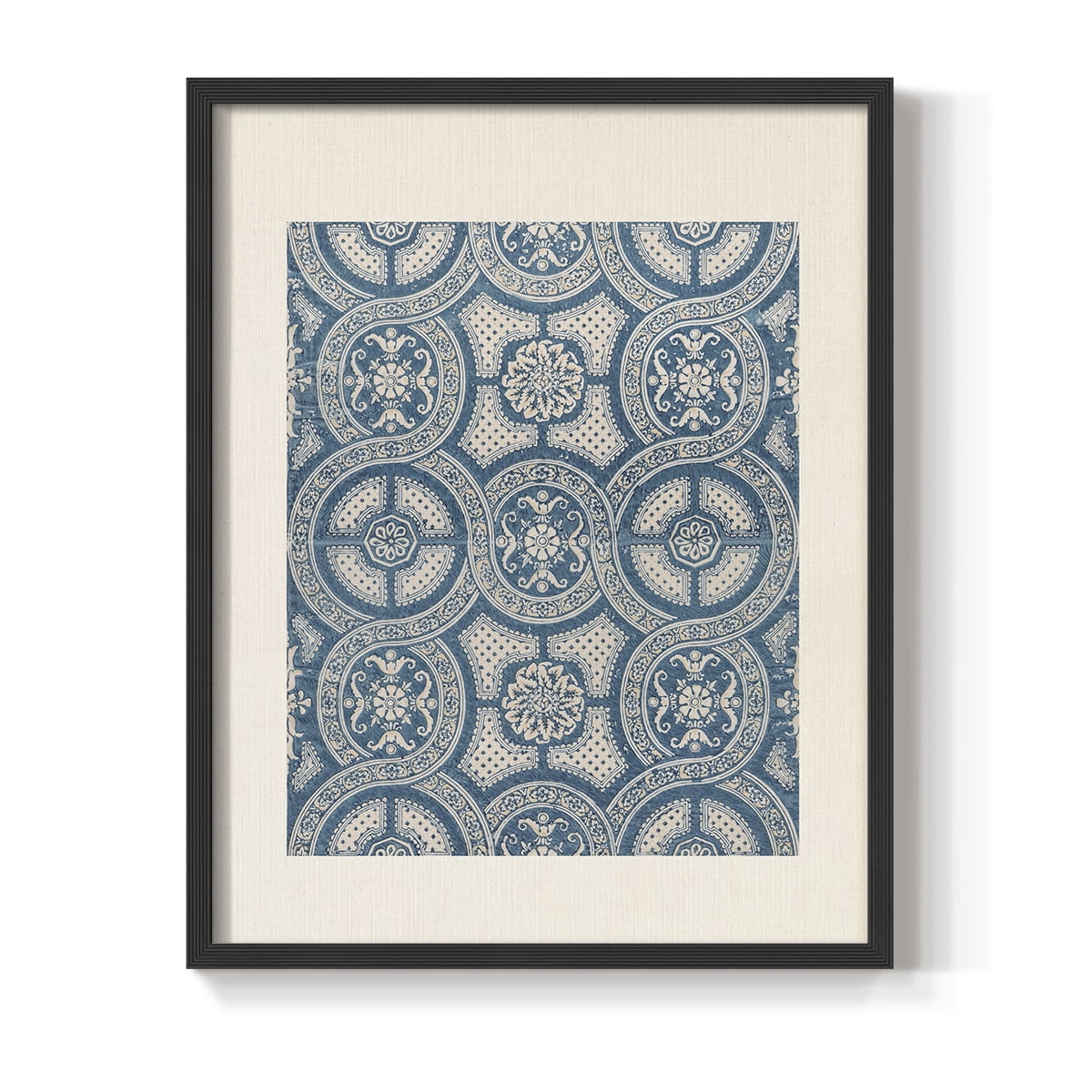 Vintage Abstract Print LXXII - 14in. x 11in. Vintage Framed Print in Black Wood Frame
