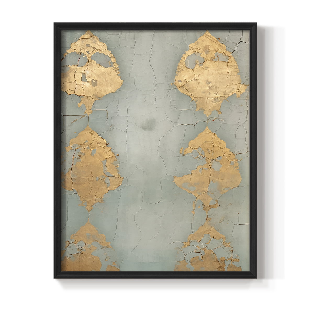 Vintage Abstract Print VIII - 14in. x 11in. Vintage Framed Print in Black Wood Frame