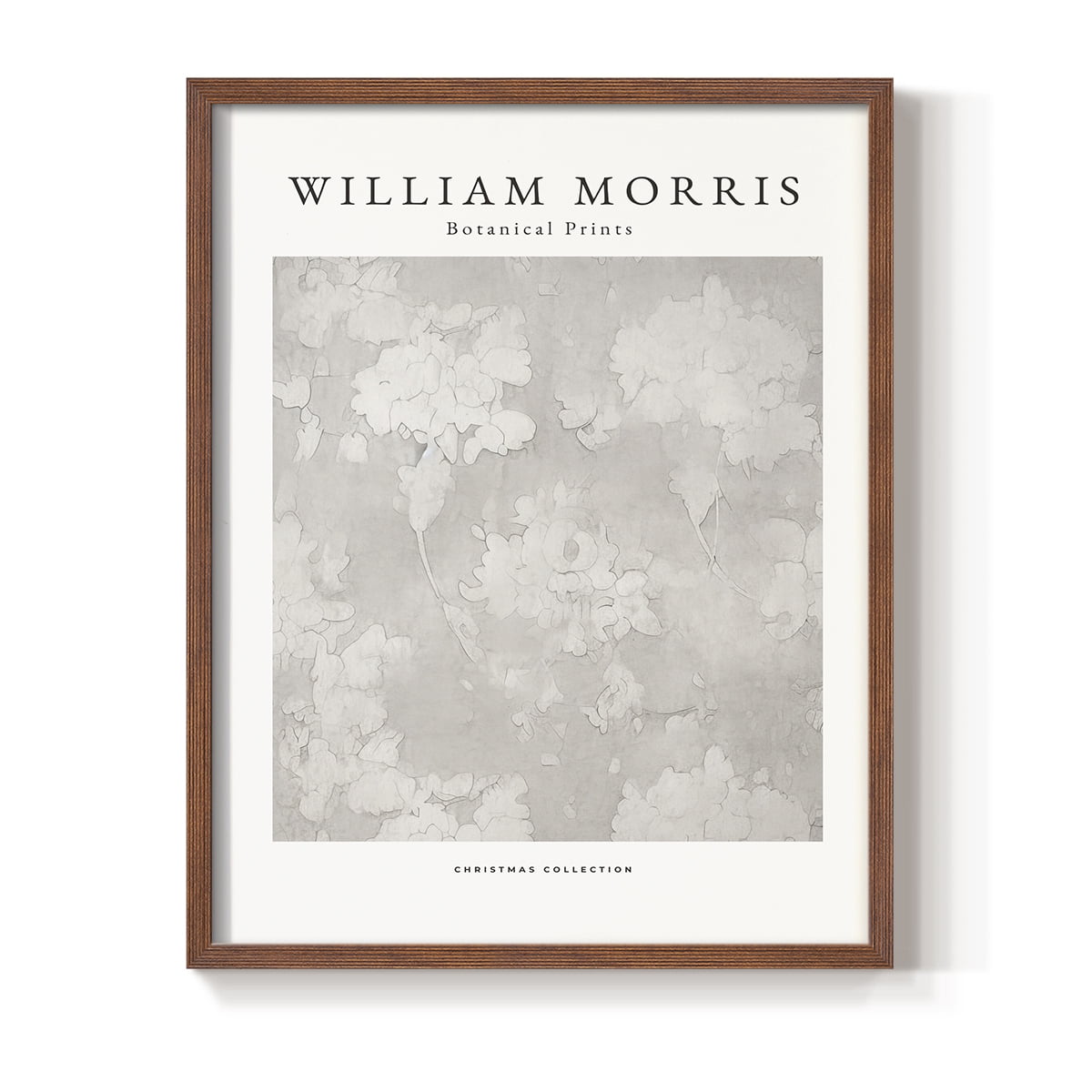 Vintage Abstract Print X - 14in. x 11in. Vintage Framed Print in Walnut Wood Frame