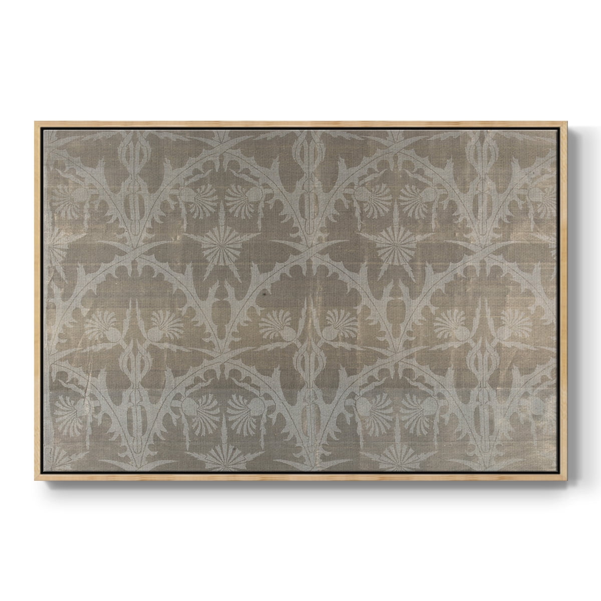 Vintage Abstract Print-XIII Framed in Natural Wood Wood Gallery Wrapped Canvas 27 in. x 41 in.