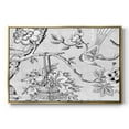 thumbnail image 1 of Vintage Abstract Print-XIX Framed in Gold Wood Gallery Wrapped Canvas 17 in. x 25 in., 1 of 8