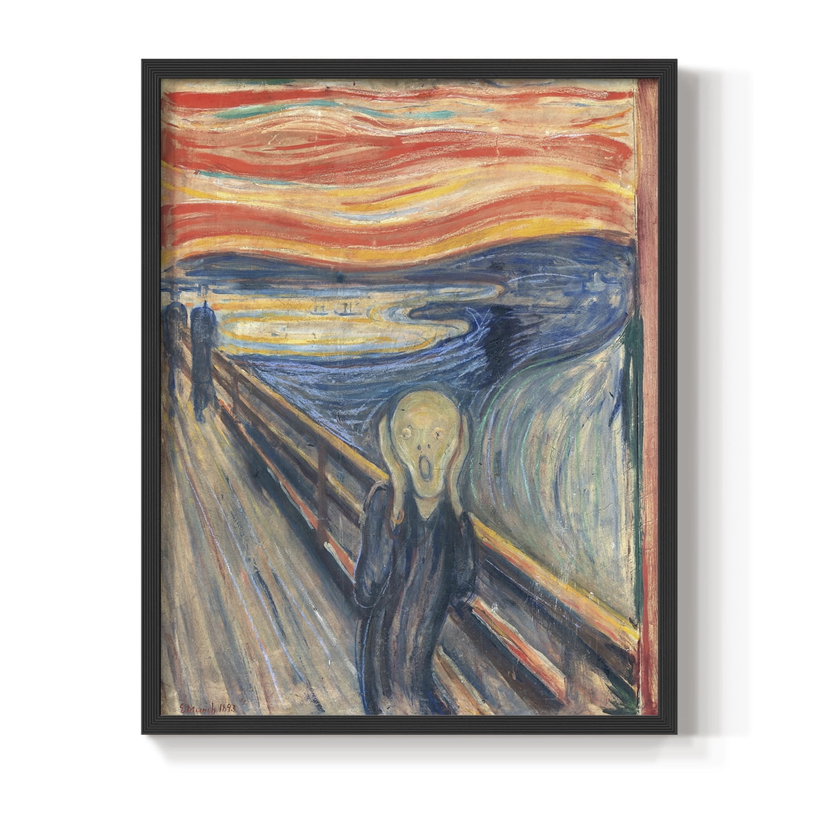 Vintage Abstract Print XV - 10in. x 8in. Vintage Framed Print in Black Wood Frame