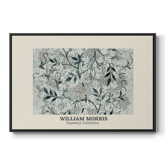 Vintage Abstract Print-XXXV Framed in Black Wood Gallery Wrapped Canvas 17 in. x 25 in.