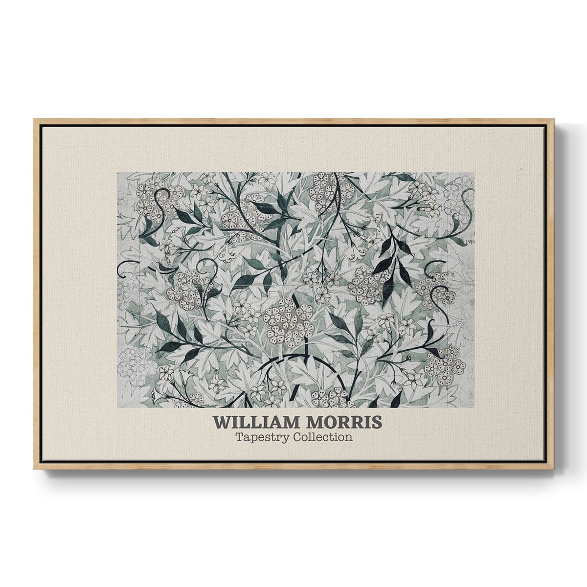 Vintage Abstract Print-XXXV Framed in Natural Wood Wood Gallery Wrapped Canvas 17 in. x 25 in.