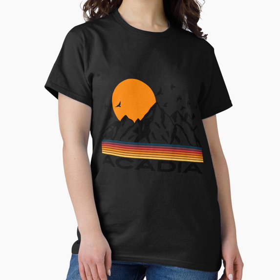 Vintage Acadia National Park State Park Classic T-Shirt Sticker T-Shirt - Perfect T-Shirt For Everyone