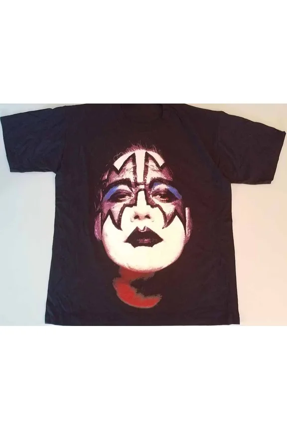 Vintage Ace! Shirt Frehley Shirt Full Big Face Shirt Classic Black Unisex S-5XL, Kiss Shirt