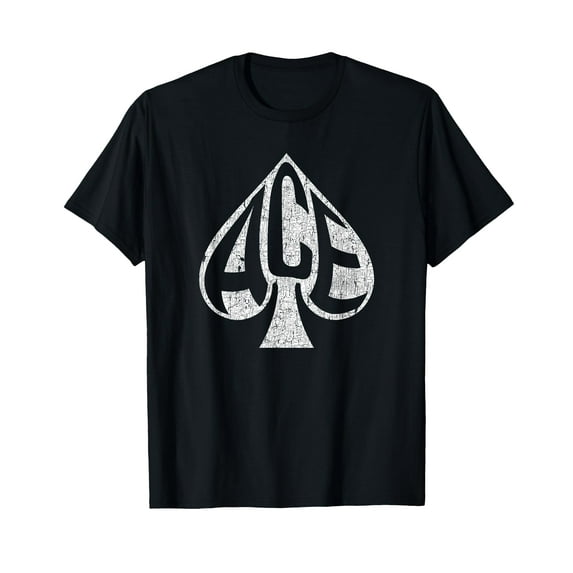 Vintage Ace of Spades Texas Hold'em Playing Card T-Shirt