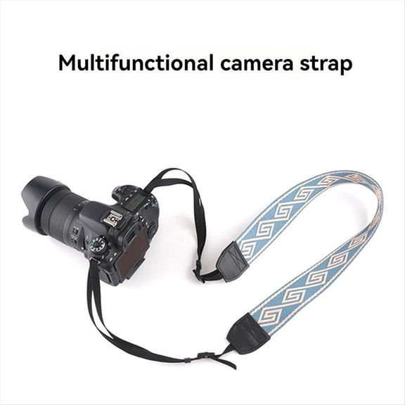 Vintage Adjustable Camera Shoulder Strap Ethnic Neck Halter Belt Wrist Chain Universal for DSLR Camcorders