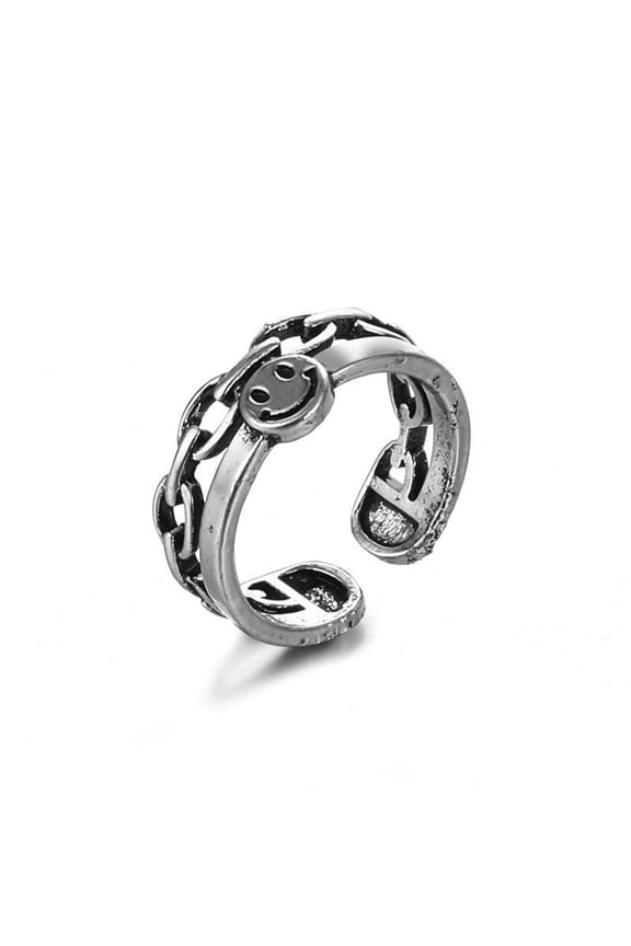 Vintage Adjustable Unisex Rings: Animal, Crown, Snake, Feather, and Heart Shaped Electroplated Alloy Rings