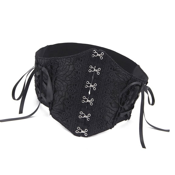 Vintage Adjustable Waist Cincher Corset Belt for Women Soft Breathable Lace Body Shaper Waist Accessory