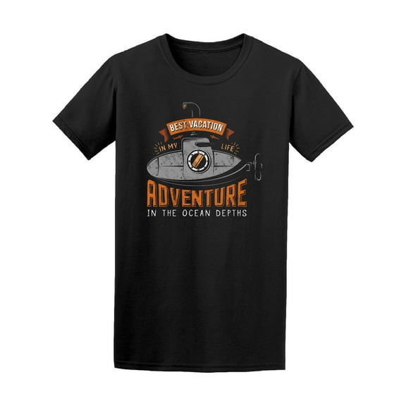 Vintage Adventure Submarine T-Shirt Men -Image by Shutterstock, Male Small