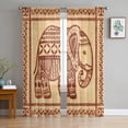 thumbnail image 1 of Vintage Aerostated Hot Air Balloon Chiffon Sheer Curtains for Living Room Bedroom Decoration Window Voiles Tulle Curtain, 1 of 2