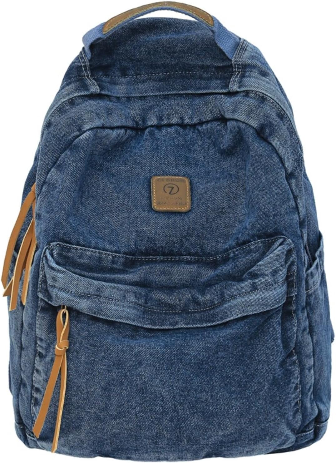 Lightweight Travel Denim Backpack Vintage Y2K Daypack Adjustable Shoulder Bags Amazon.com | TYHOTULY Vintage Denim Backpack Casual Style  main image 2