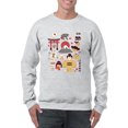 thumbnail image 1 of Vintage Aesthetic Japanese Emoji Graphic Men's Sweatshirt, 1 of 4