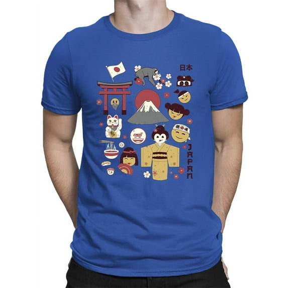 Vintage Aesthetic Japanese Emoji Graphic Men's T-shirt
