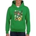 thumbnail image 1 of Vintage Aesthetic Japanese Emoji Graphic Youth's Hoodie, 1 of 4