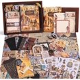 thumbnail image 1 of Vintage Aesthetic Scrapbooking Supplies Kit, Flowers Botanical Bullet Junk Journal Kit with Journaling Supplies, Tweezers, A6 Grid Notebook,Stationery,Sticker, Birthday Craft Gift for Adult, 1 of 7
