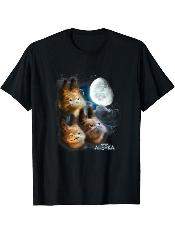 Vintage Ahsoka Loth-Cat Cloudy Galactic Trio Portrait T-Shirt S-5XL Trending Birrthday Tee Gifts Vintage Tee -Birthday Gifts