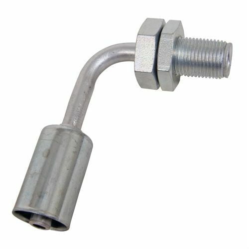 Vintage Air 35881-VUG Bulkhead Beadlock Male Fitting - 90 Degree, No 6 Hose