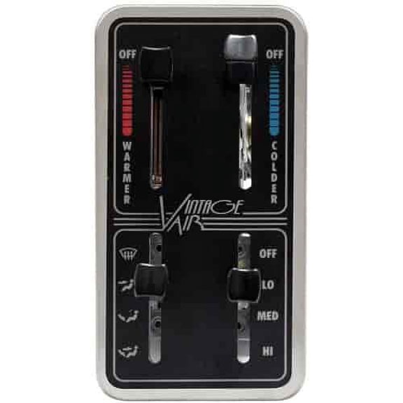 Vintage Air 49110-SVQ Gen II Base Model A/C Control Panel 4-Lever Controls LED B