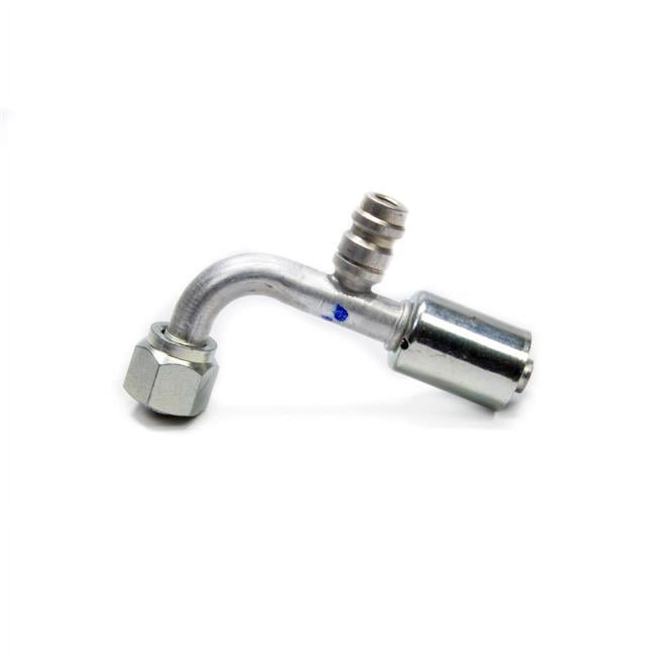 Vintage Air 90 deg AC Refrigerant with 8AN Hose Crimp to 8AN Female O