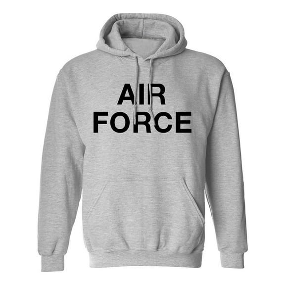 Vintage "Air Force" Hooded Sweatshirt in Gray