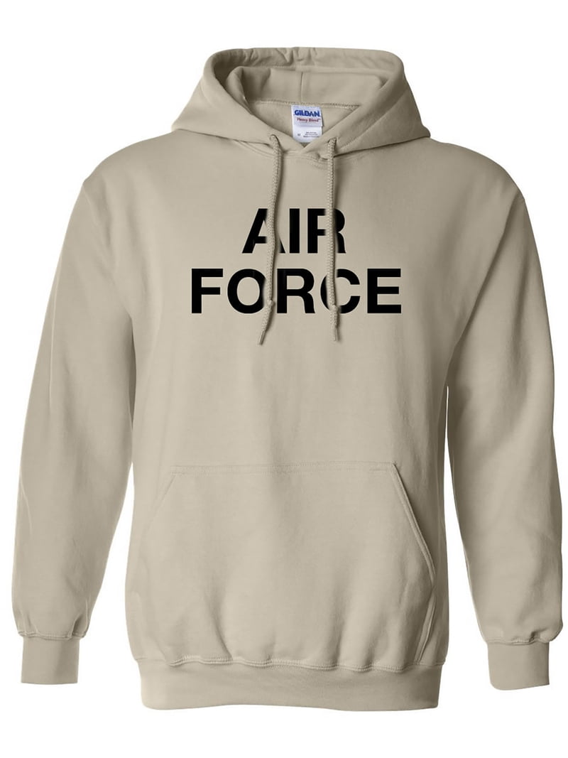 Vintage Air Force Hoodie - Military-Style Gray Pullover Sweatshirt With Classic Chest Print