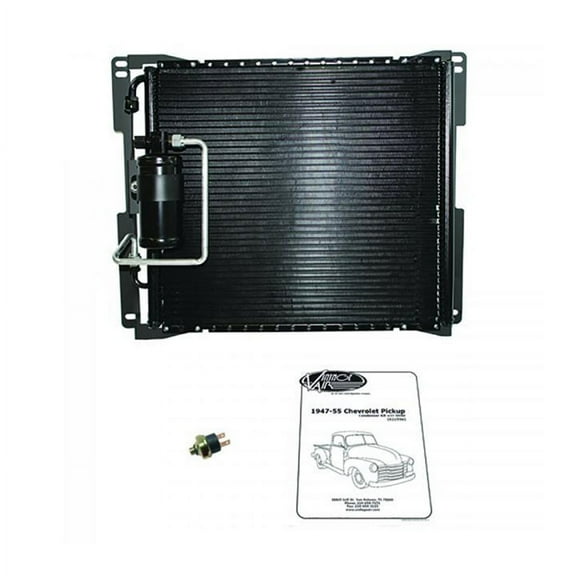 Vintage Air 021550 Horizontal SuperFlow Condenser Kit 1947-1954 Chevy Pickup Con