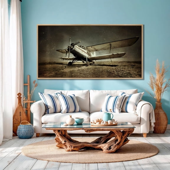 Vintage Airplane Poster Airplane Wall Art Vintage Airplane Decor Wall Art Aviation Gift Old Rusty Aircraft, Unframed Poster Size 8x12