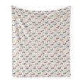 thumbnail image 1 of Vintage Airplane Soft Flannel Fleece Throw Blanket, Colorful Aircrafts on Notebook Background Adventure Exploration Theme, Cozy Plush for Indoor and Outdoor Use, 60" x 80", Multicolor, by Ambesonne, 1 of 5