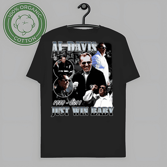 Vintage Al Davis 1929 2011 Just Win Baby Josh Jacobs T-Shirt-TH65474